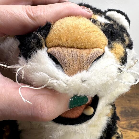 Folkmanis Tiger Stage Hand Puppet 13" Plush Stuffed Animal Toy Theater RARE - Picture 5 of 14
